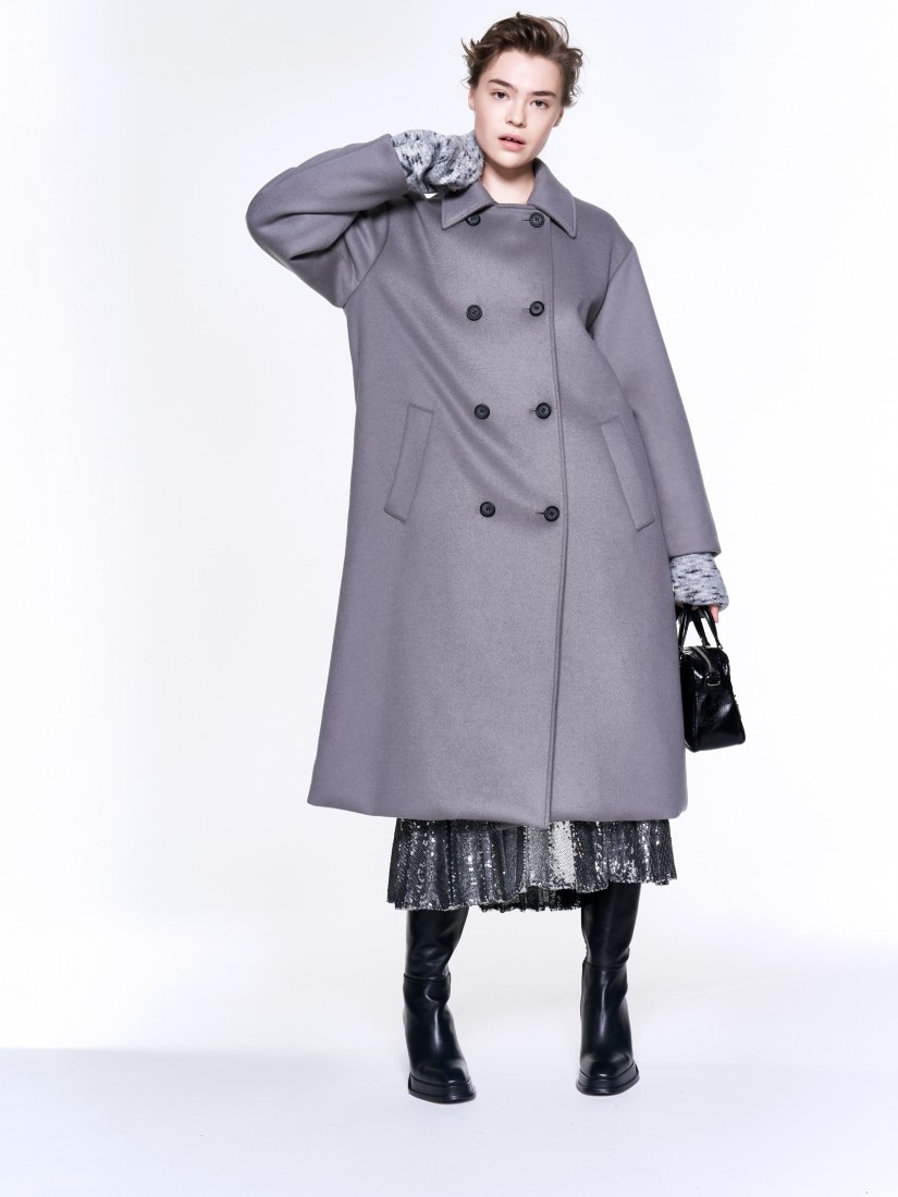 40th Anniversary Limited Edition】尾州ウール ロングコート gray