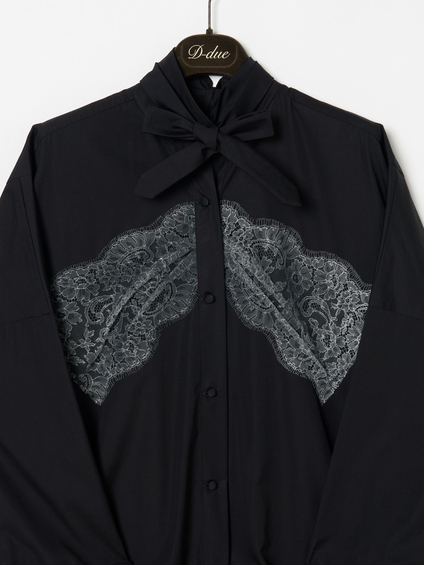Robe Noir collection Lace Gather ワンピース
