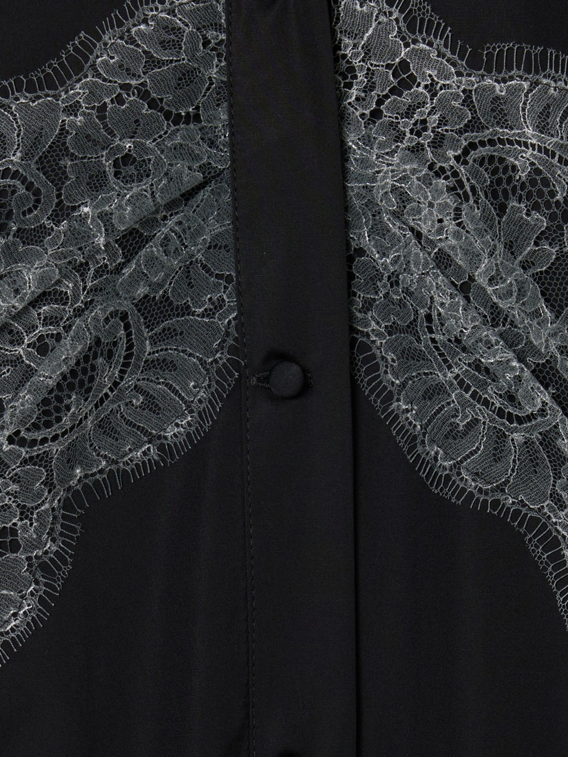 Robe Noir collection Lace Gather ワンピース