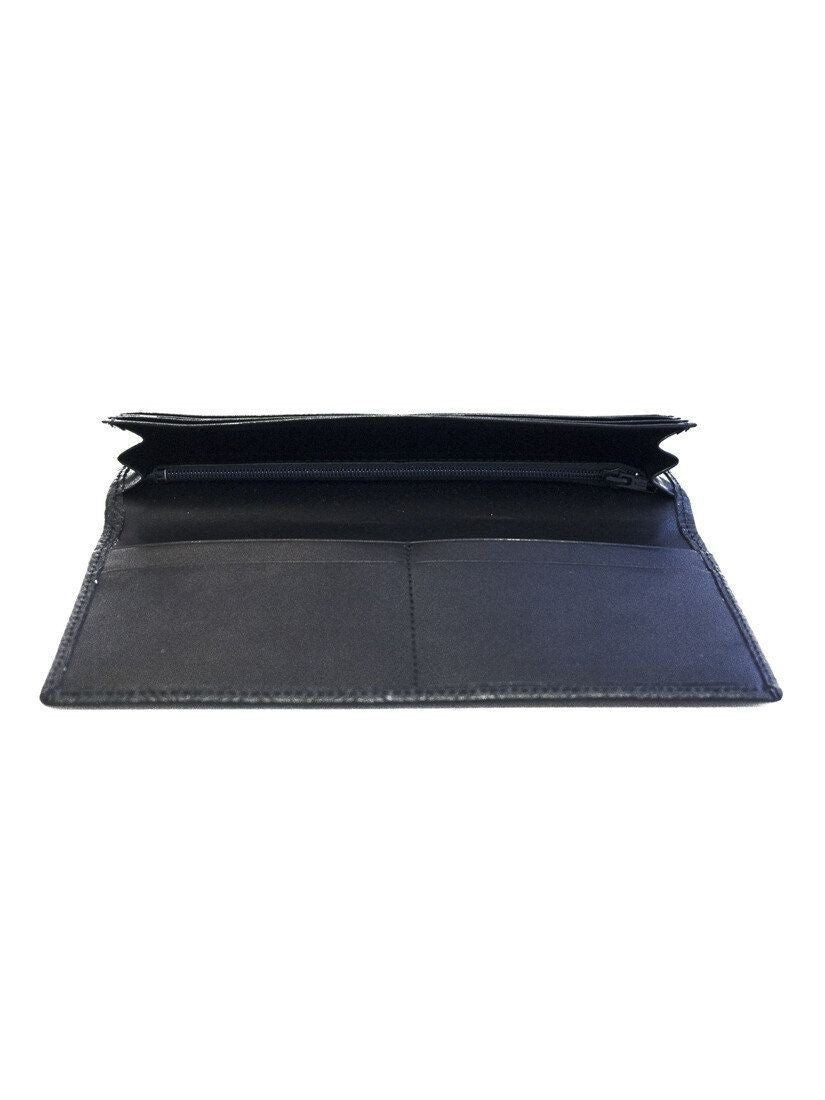 黒革長財布『雁』