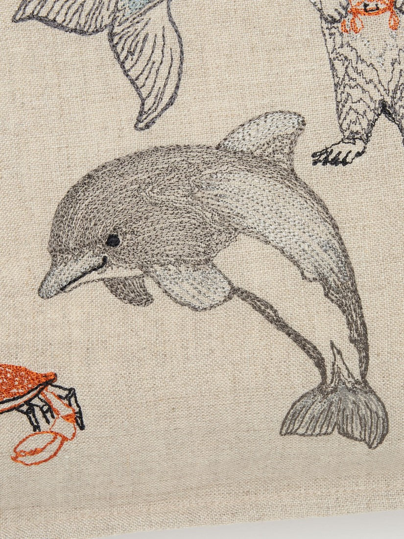 Coastal｜クッションカバー 40x40 Sea Friends（クッション
