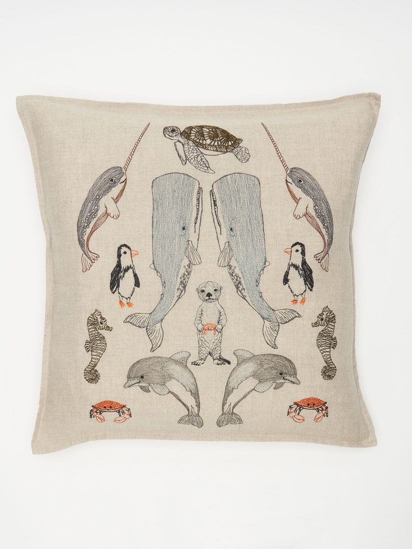 Coastal｜クッションカバー 40x40 Sea Friends（クッション）｜H.P.