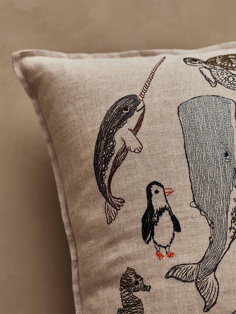 Coastal｜クッションカバー 40x40 Sea Friends（クッション）｜H.P.