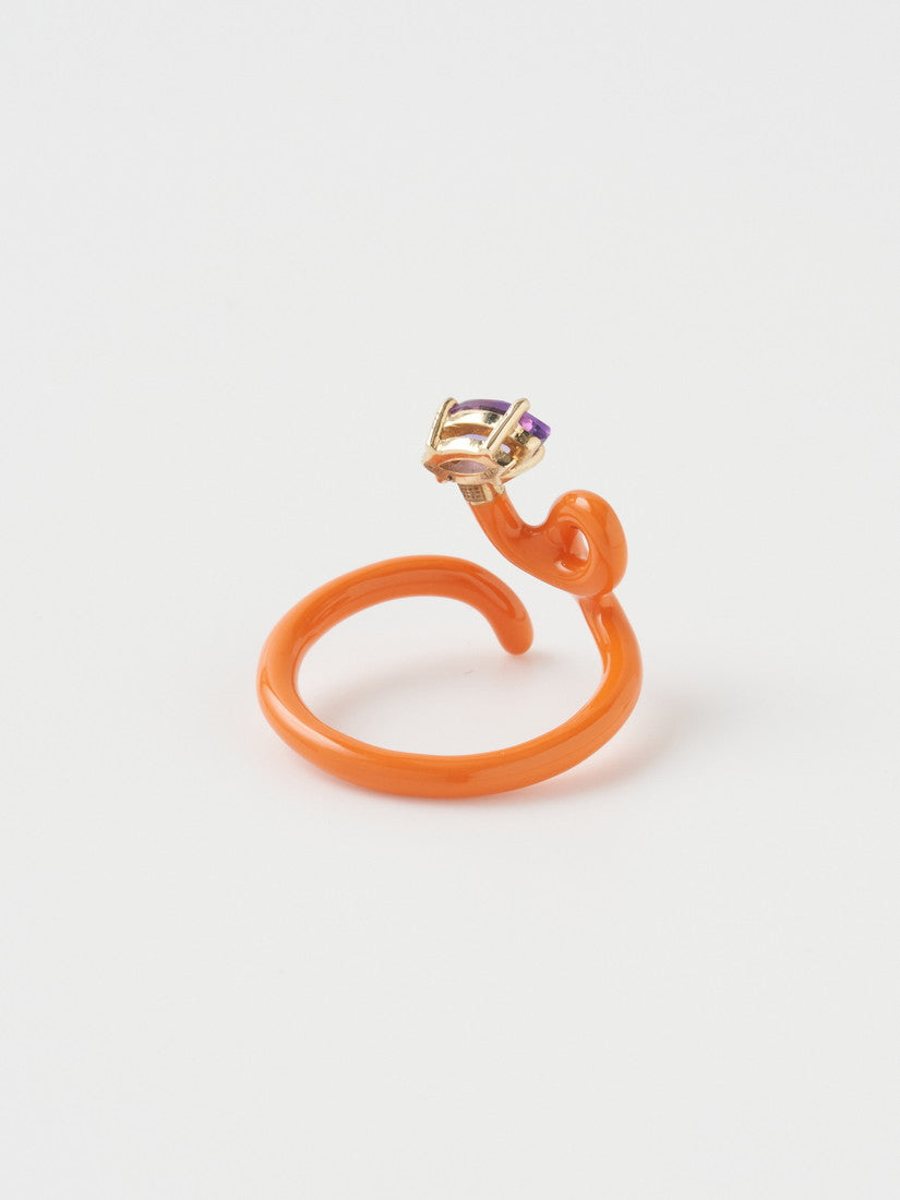 リング BABY VINE TENDRIL RING IN ORANGE（リング）｜H.P.FRANCE公式