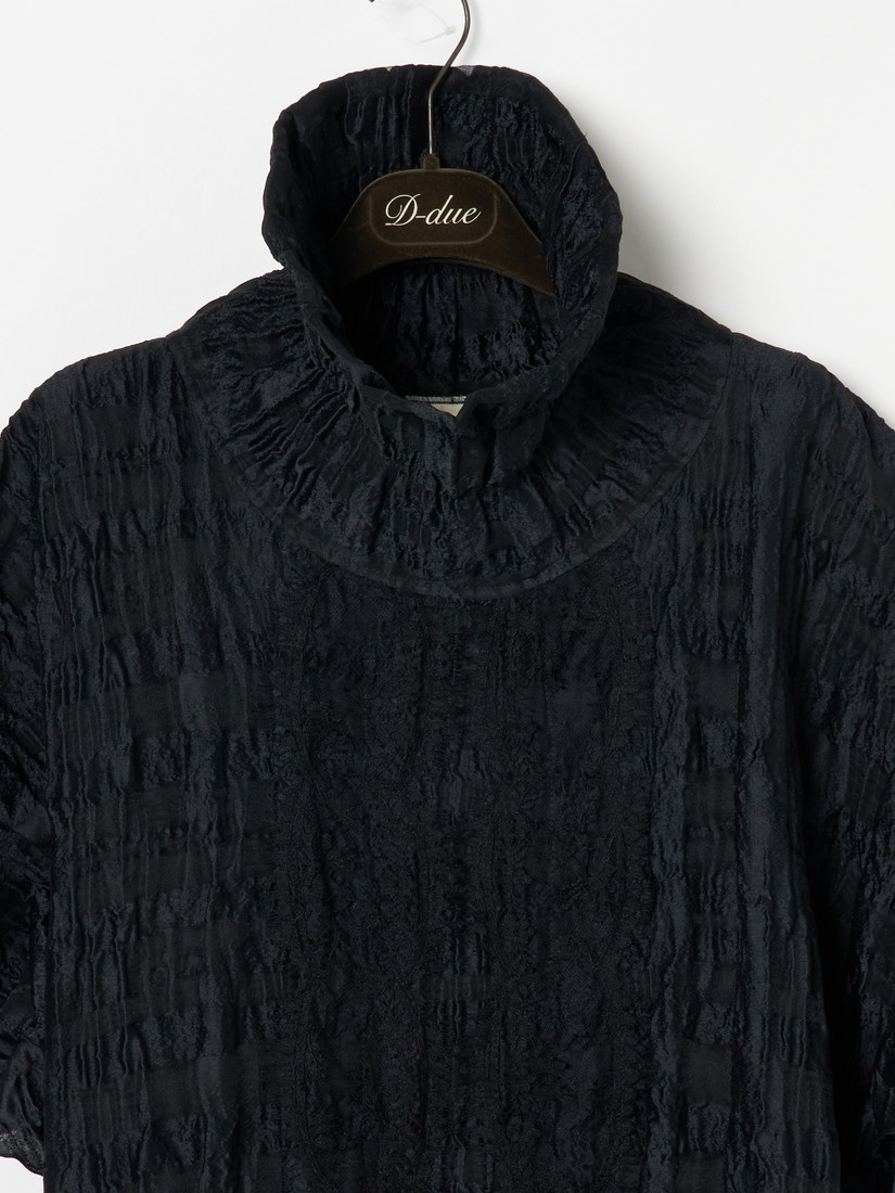 Robe Noir collection Crinkled High Neck ワンピース