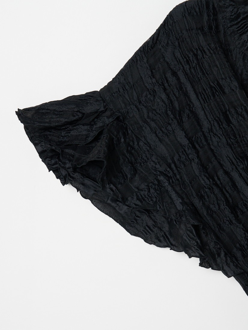 Robe Noir collection Crinkled High Neck ワンピース