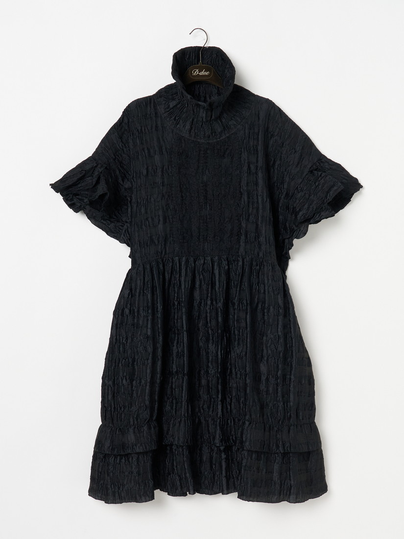 Robe Noir collection Crinkled High Neck ワンピース