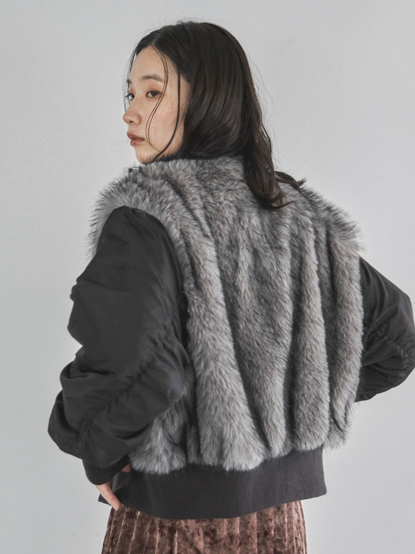 ミックスファードッキングMA-1（ブルゾン）｜H.P.FRANCE公式サイト