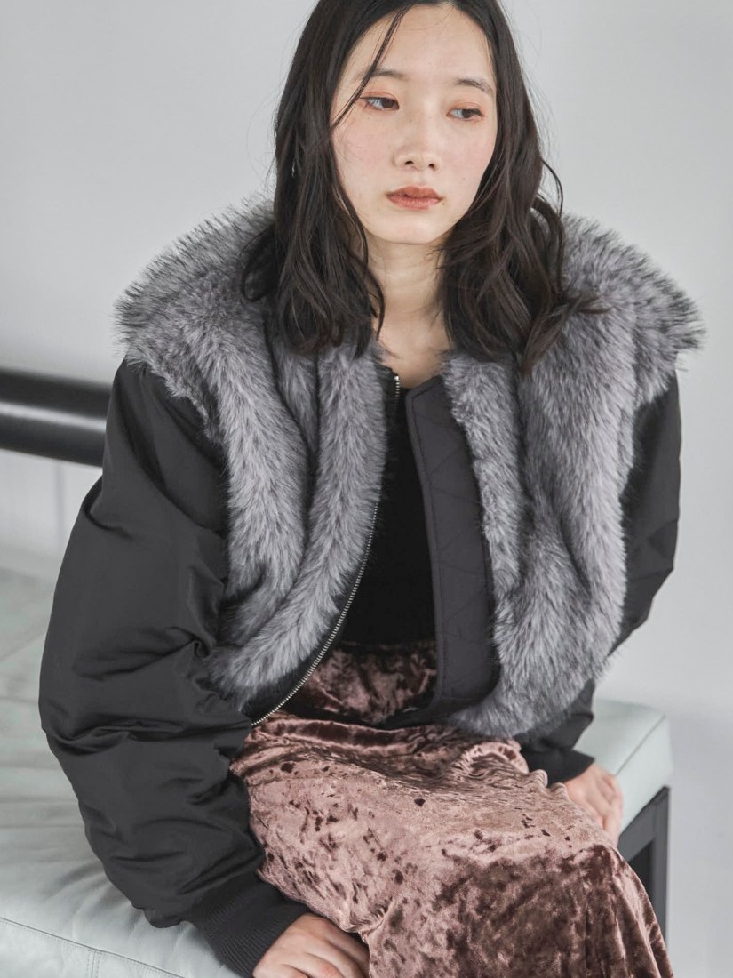 ミックスファードッキングMA-1（ブルゾン）｜H.P.FRANCE公式サイト