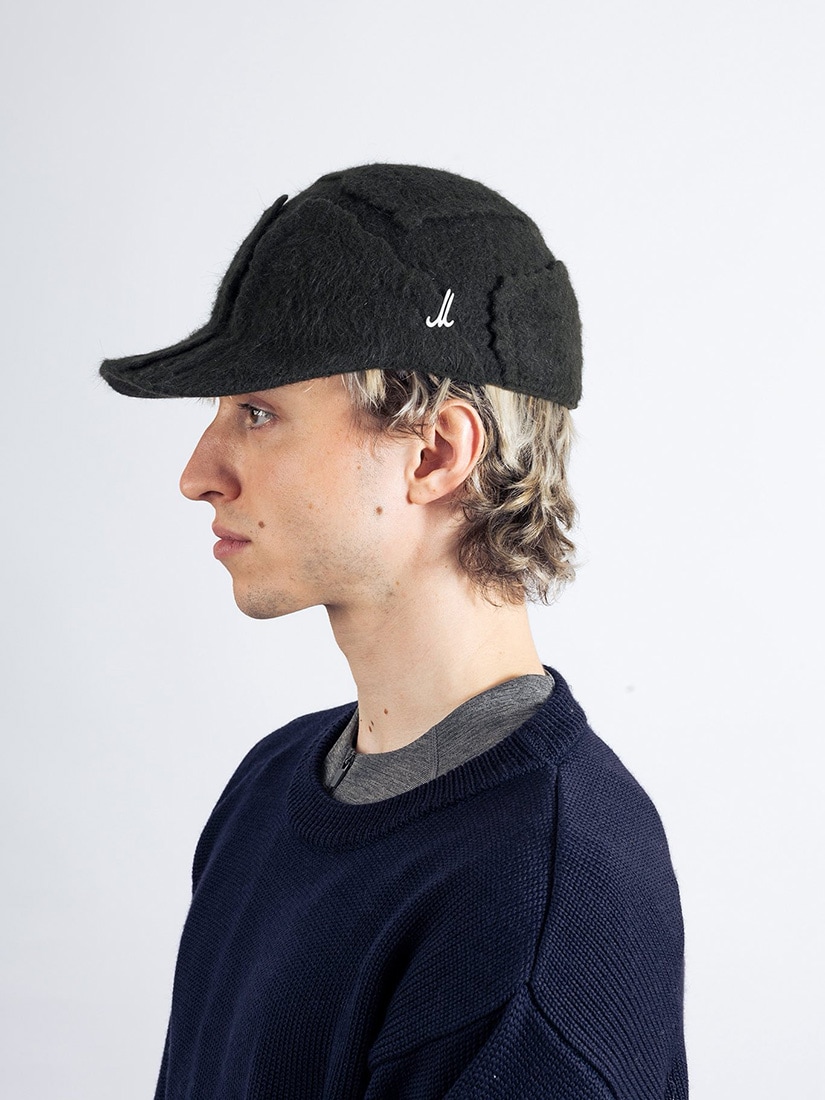美品　ミュールバウアー　アッシュペーフランス　AW墨黒ムラ染め　ツバ広めハット帽 キャップ BAZ（ハット）｜H.P.FRANCE公式サイト