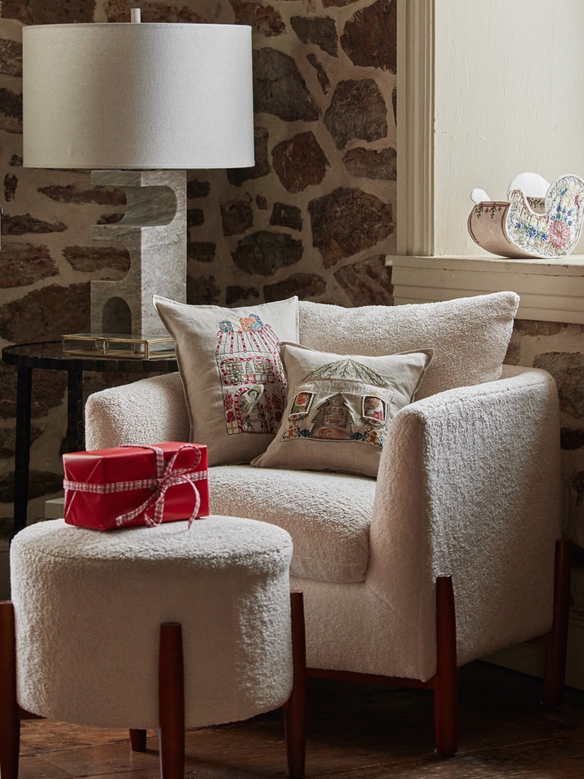 Holiday｜ポケットクッションカバー 30x30 North Pole Santas House