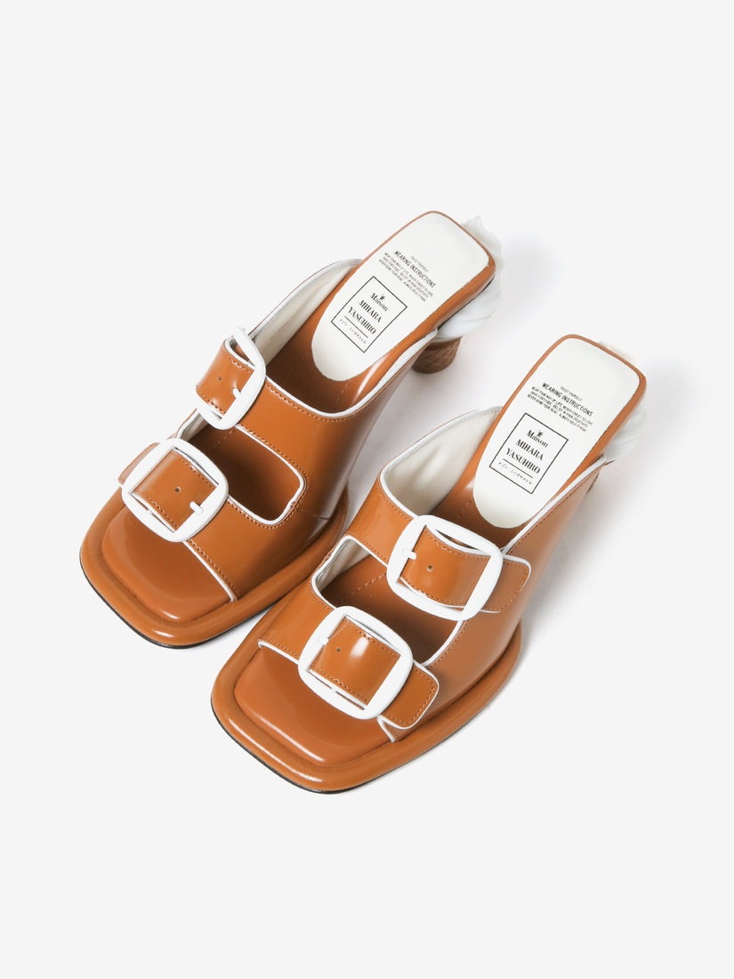 soft serve heel belted サンダル