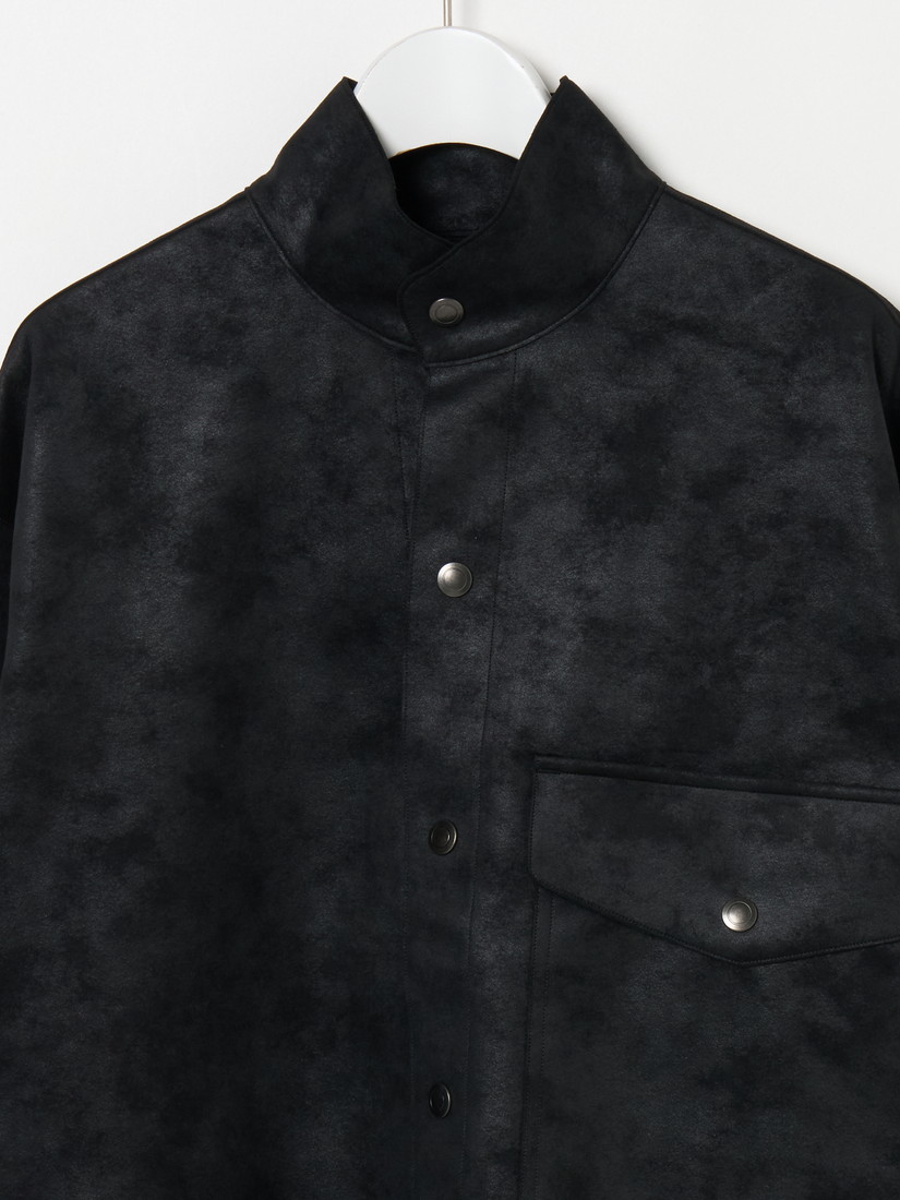 ウルトラスエードクロップド スタンドカラーブルゾン（ジャケット