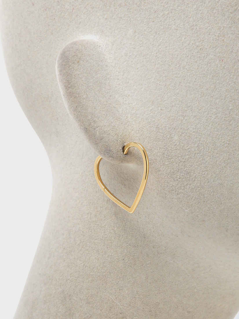 Hoop heart ピアス（片耳用）（ピアス）｜H.P.FRANCE公式サイト