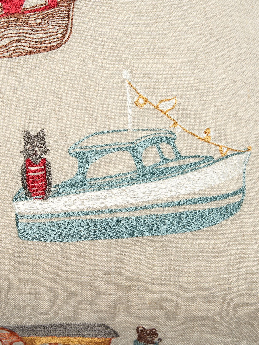 Coastal｜クッションカバー 50x50 Boats pattern（クッション）｜H.P.