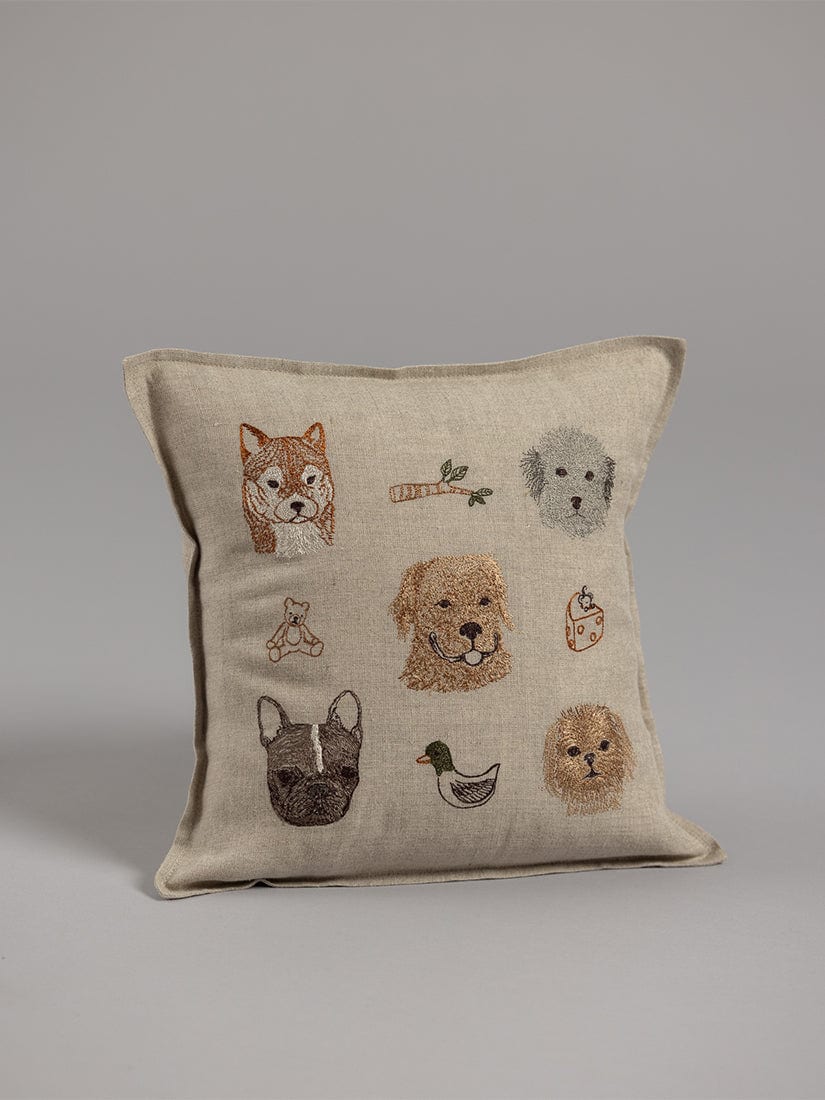 クッションカバー 30x30 Charming Canines（クッション）｜H.P.FRANCE