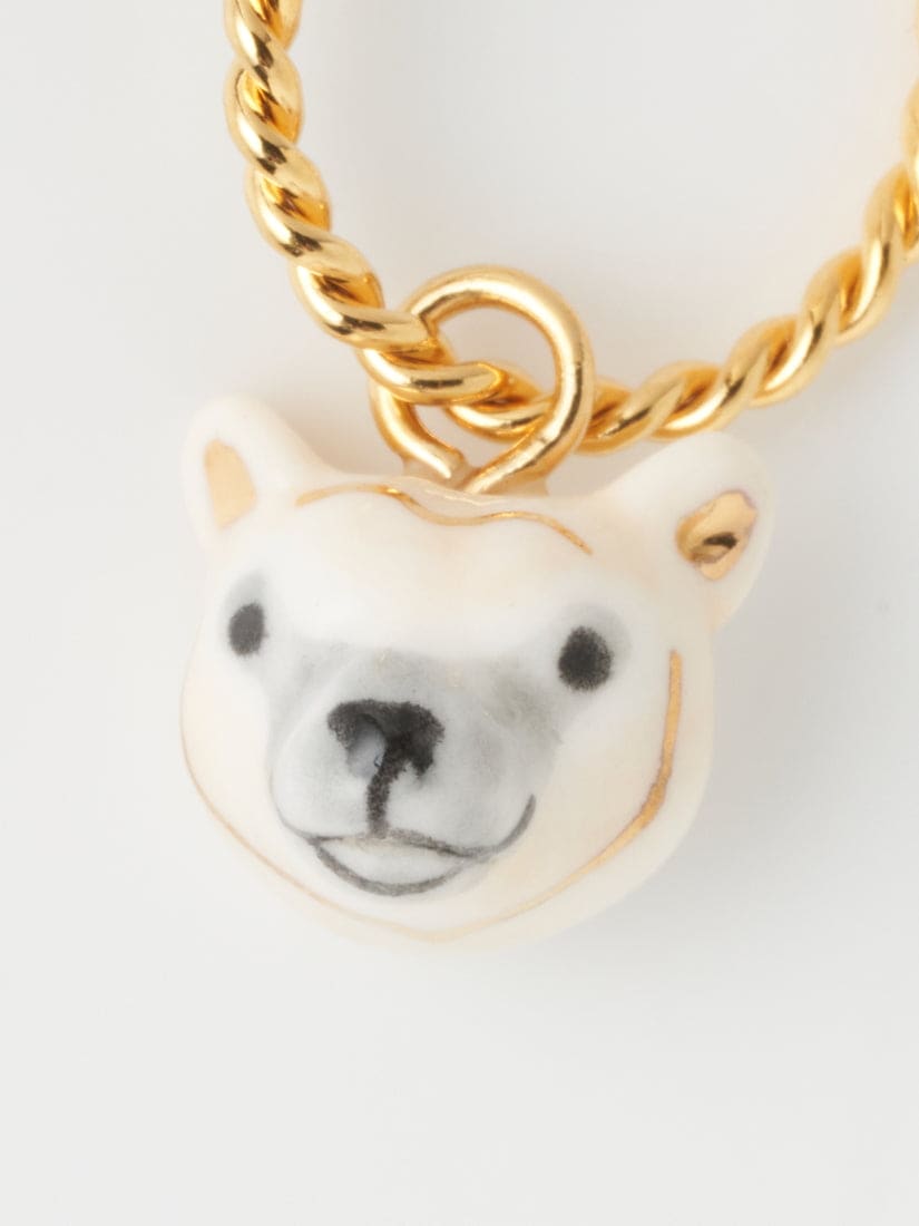 ミニピアス ホッキョクグマ（片耳用）- Arctique（ピアス