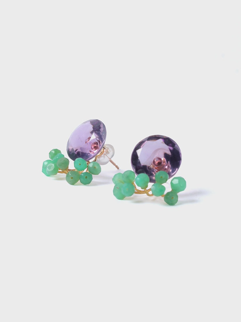 Bohem フェアリーピアス　ポエム　ピンクアメシスト Bohem フェアリーピアス ポエム ピンクアメシスト