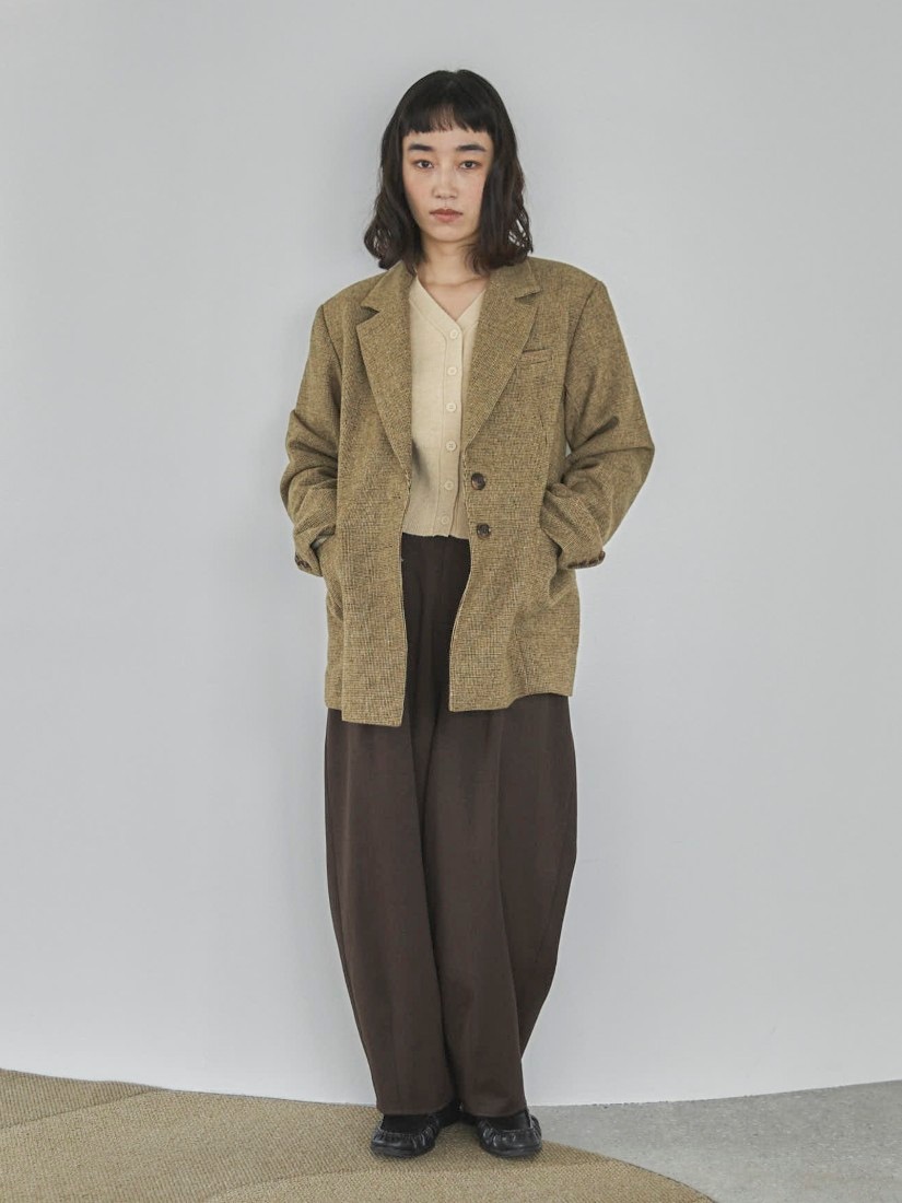 コンフォートツイードツータックカーブスラックス（パンツ）｜H.P.