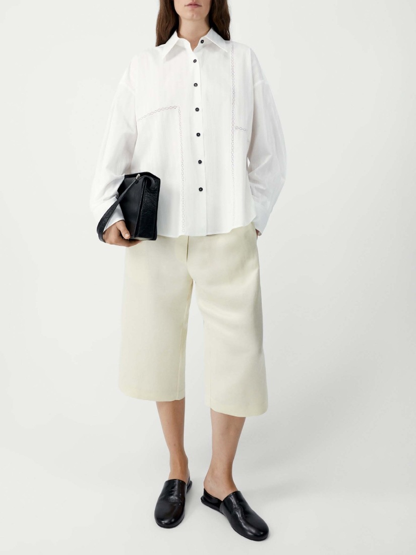 OVERSIZED LACE シャツ（シャツ）｜H.P.FRANCE公式サイト