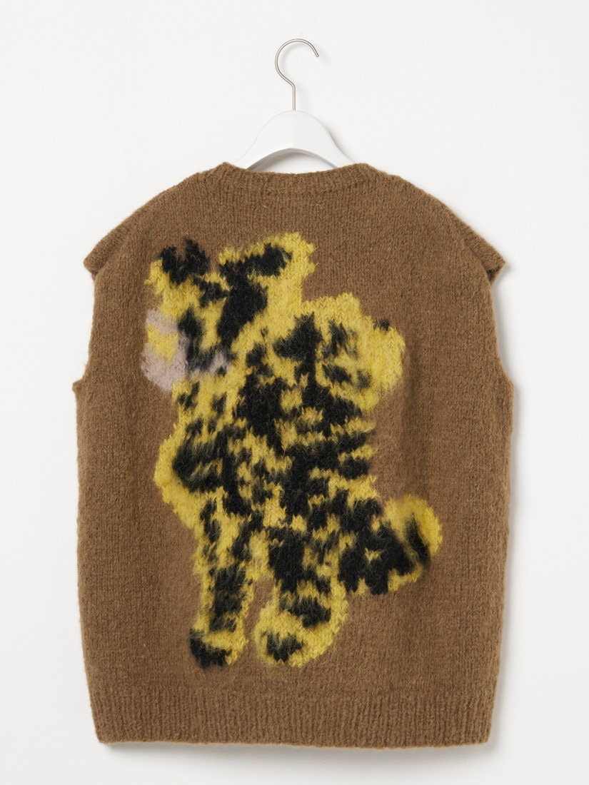 ニットベスト KNITWEAR（Elephant Cheetah）（ベスト）｜H.P.FRANCE