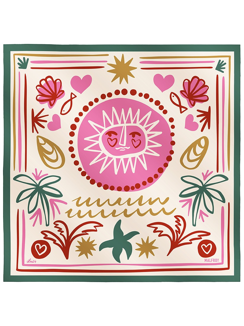 MALFROY MILLION》スカーフ BORD DE MER 67x67（スカーフ）｜H.P.