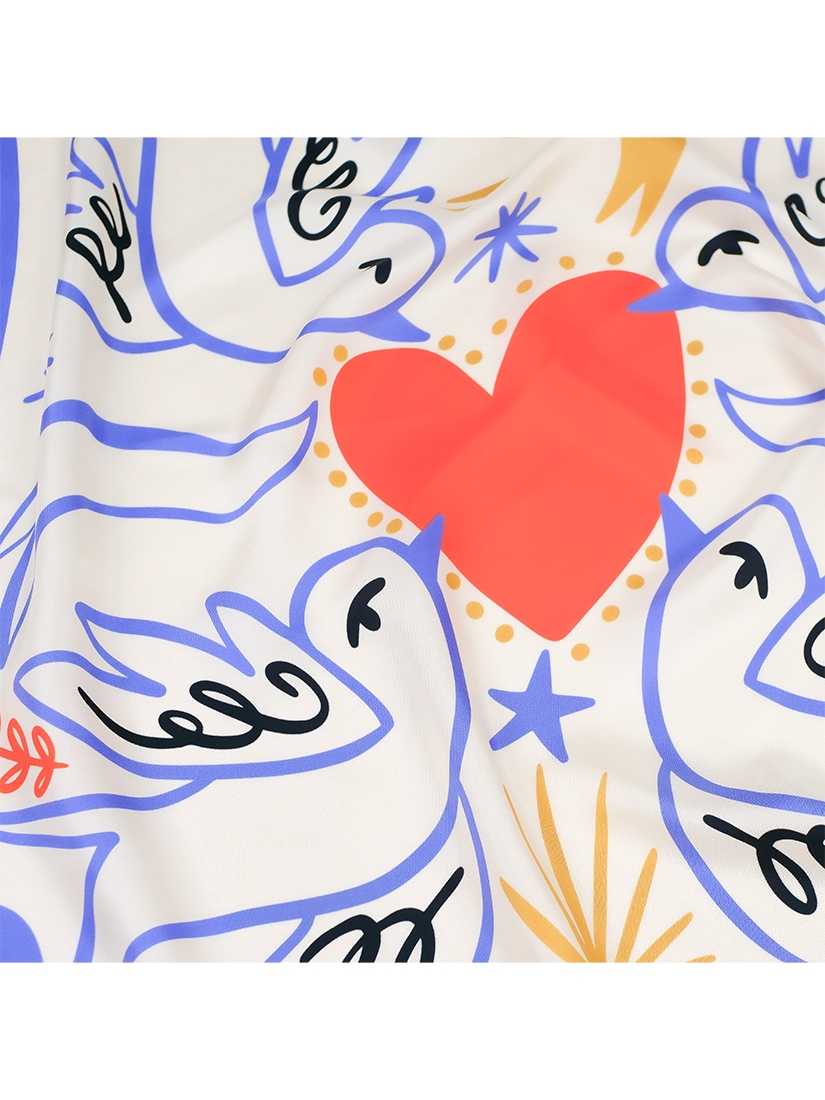 MALFROY MILLION》スカーフ COMME L OISEAU 90x90（スカーフ）｜H.P.