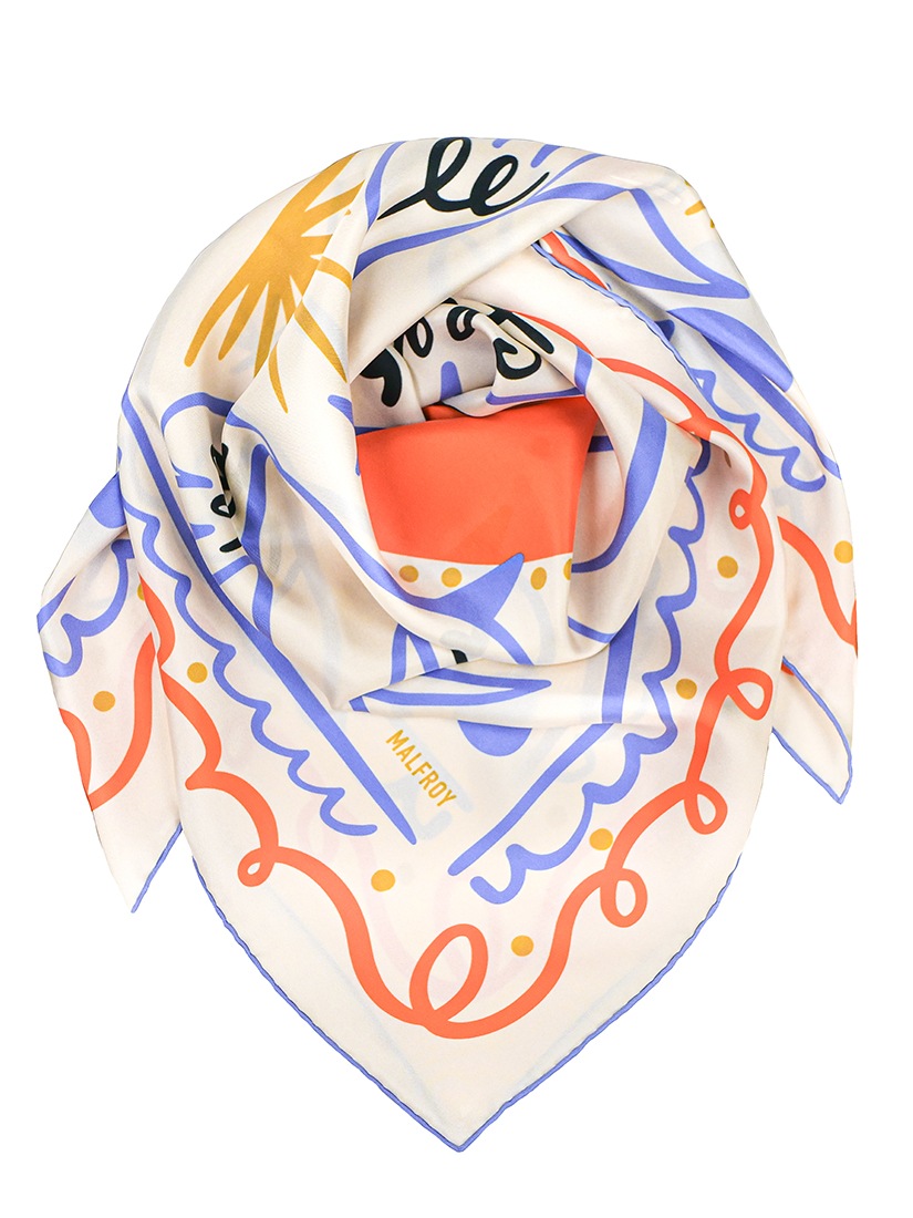 MALFROY MILLION》スカーフ COMME L OISEAU 90x90（スカーフ）｜H.P.