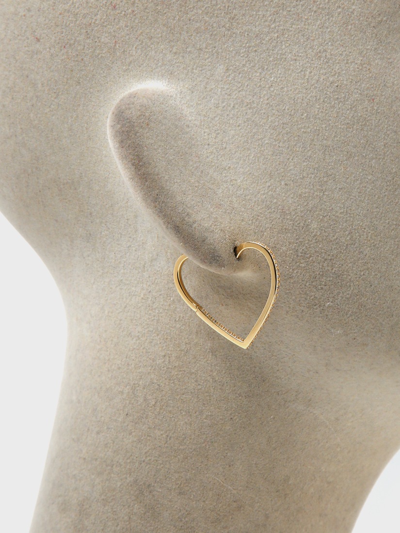 Hoop heart ピアス（片耳用）（ピアス）｜H.P.FRANCE公式サイト