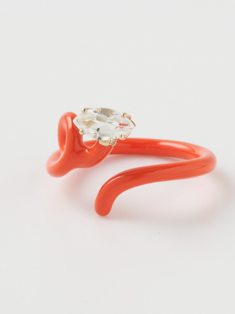 リング BABY VINE TENDRIL RING IN JAPANESE ORANGE（リング）｜H.P.