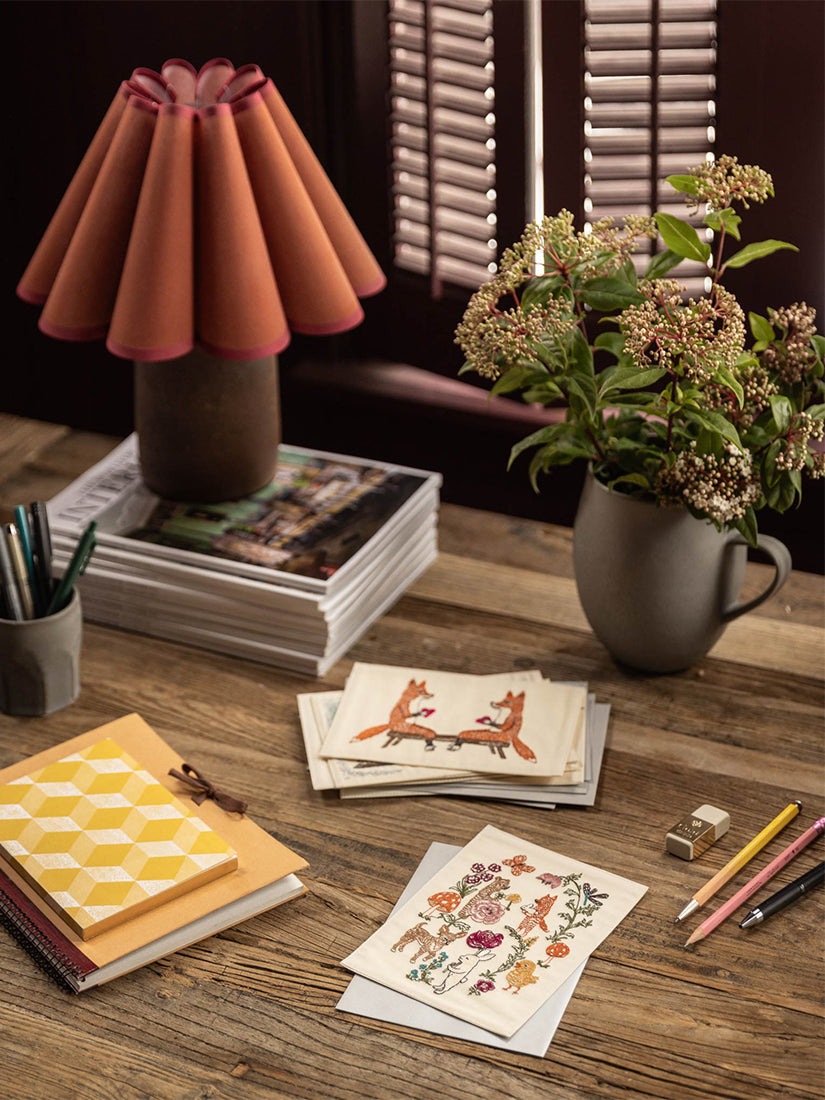 刺繍カード Cat and Dog Friends Garland（ステーショナリーその他