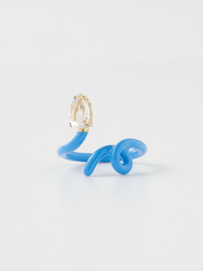 リング BABY VINE TENDRIL RING IN TURQUOISE（リング）｜H.P.FRANCE