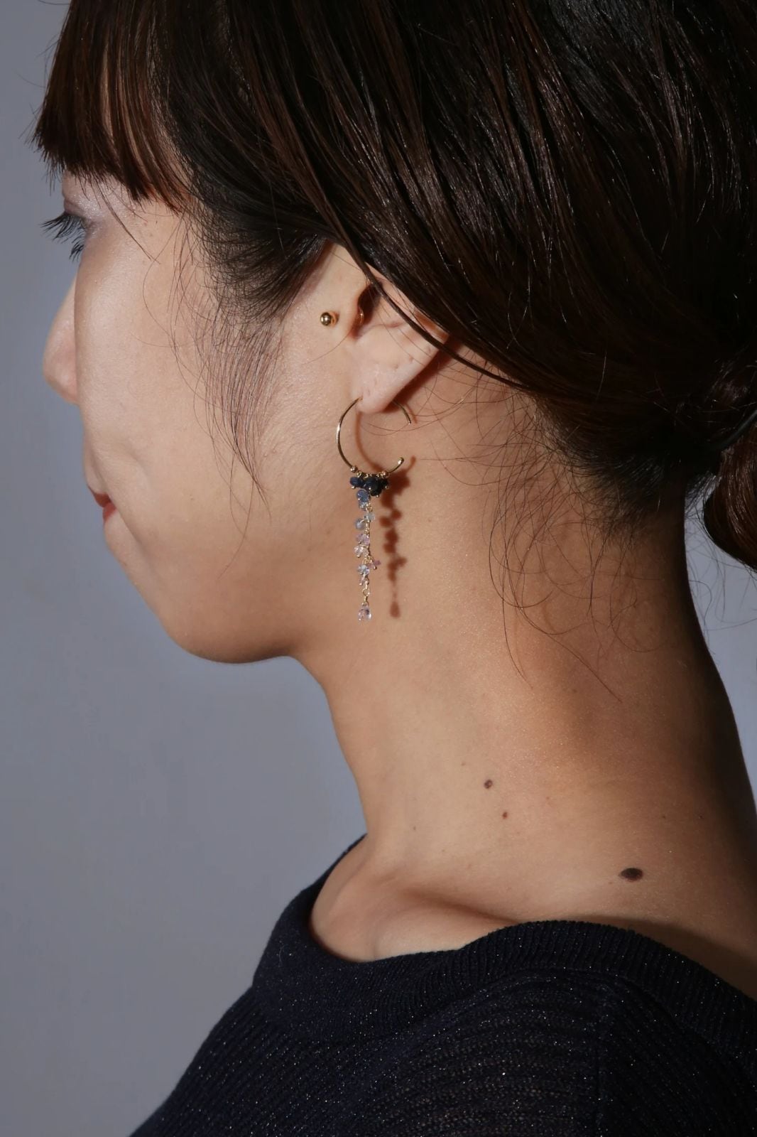 sweetpea 片耳ピアス SAPPHIRE SUNSET シングルピアス(片耳)（ピアス）｜H.P.FRANCE