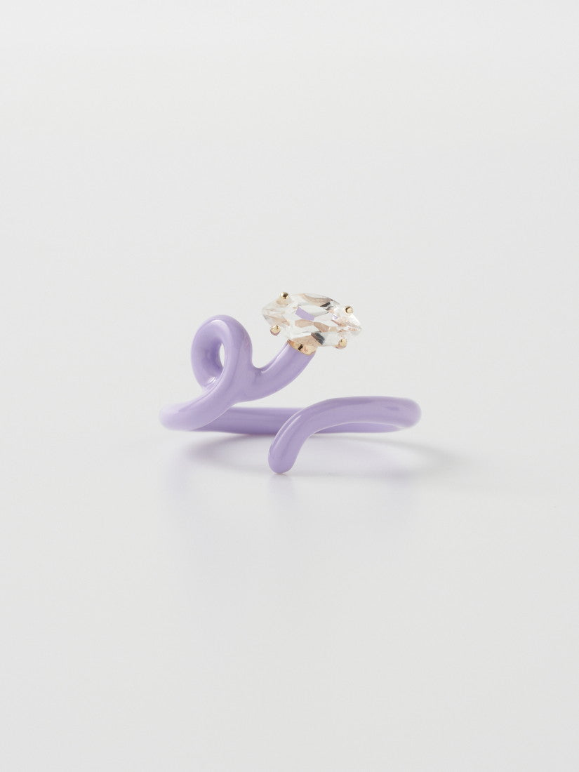 リング BABY VINE TENDRIL RING IN LAVENDER（リング）｜H.P.FRANCE