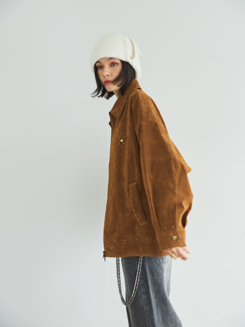 SUEDE STUDS JACKET（ジャケット）｜H.P.FRANCE公式サイト