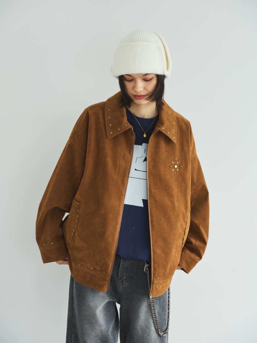SUEDE STUDS JACKET（ジャケット）｜H.P.FRANCE公式サイト