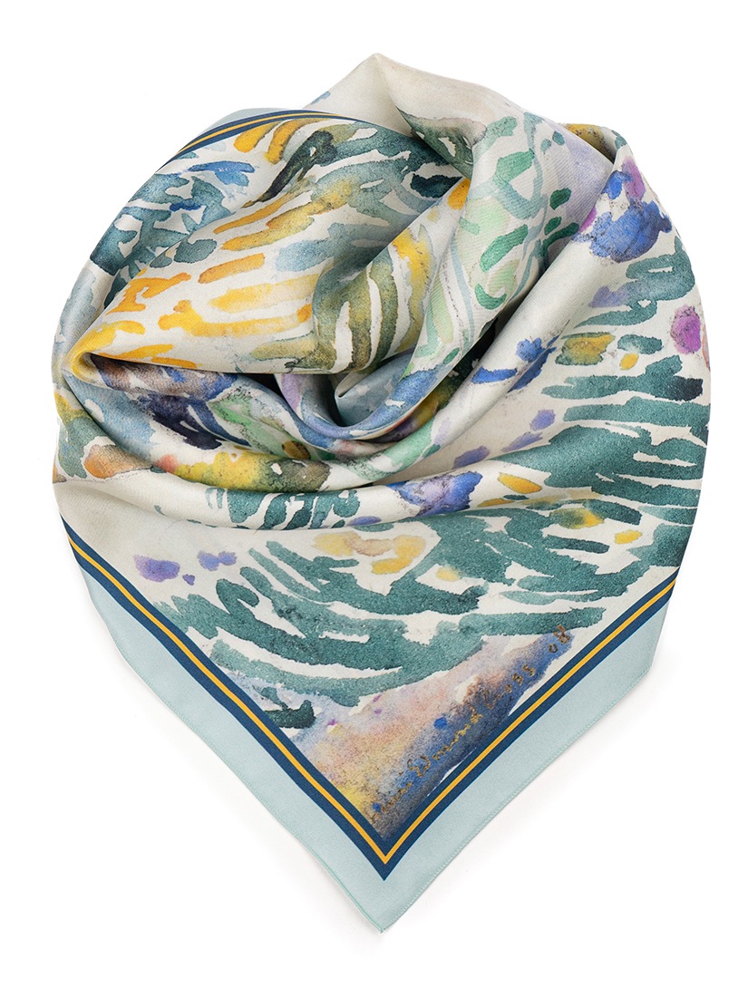 MALFROY MILLION》スカーフ HENRI EDMOND CROSS JARDIN 67x67