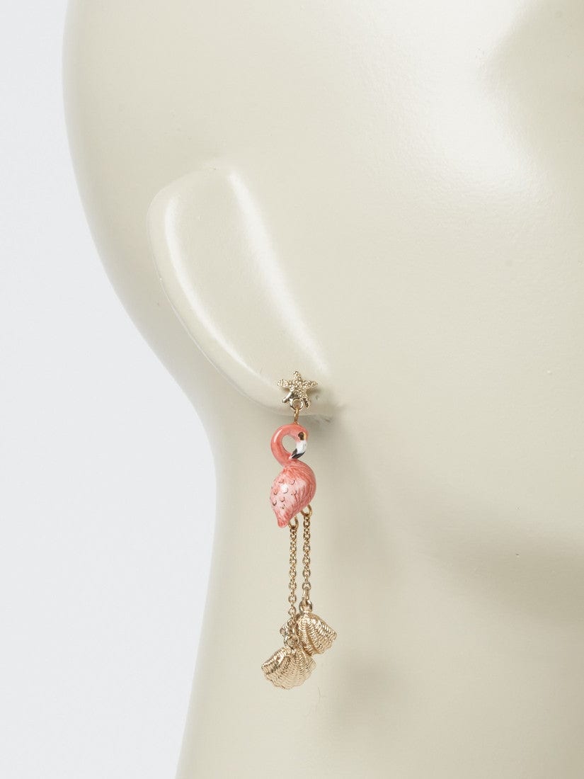 るるる 〜様専用淡水エジソンパール フラミンゴピンク13㍉ピアス