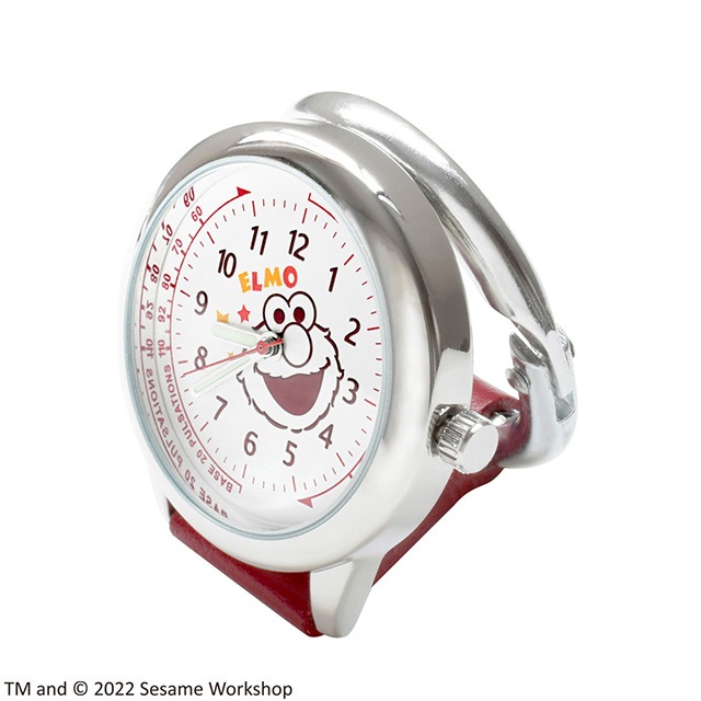 メール便3個まで可能＞セサミストリート カラビナ付きウォッチ（蓄光