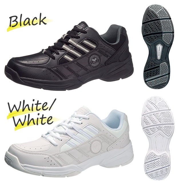 ウィンブルドン 052(男女兼用) ブラック/ホワイトホワイト/ホワイト