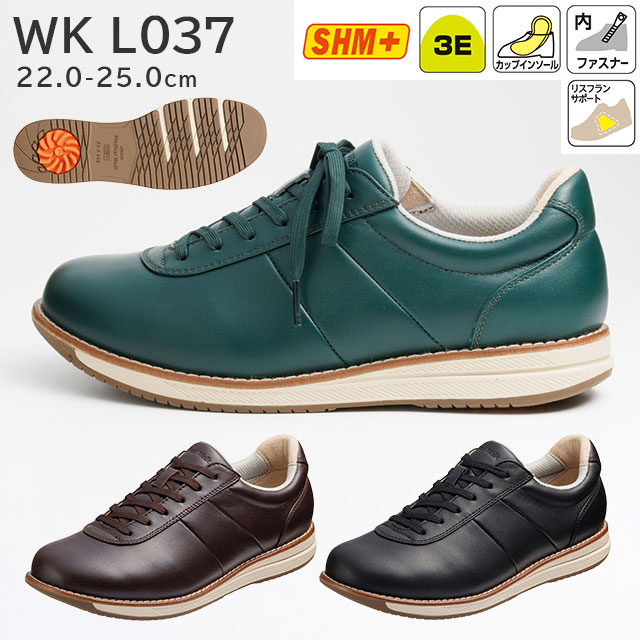  ǥ륦 WK L037(3E) ֥饦/꡼/֥å 22.0-25.0cm ҥ塼ڥǥ ؿ ⤭䤹 󥰥塼 Ҥôڸ 쥶 鴶 եʡդ ץ ߥ˥ˤ⤪