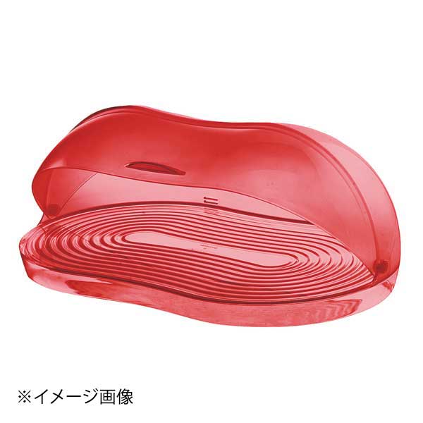 グッチーニ ブレットケース 2325.0065Cレッド RGT2102 : guzzini グッチーニ  ブレッドケース  カラフル おしゃれ シンプル ふた付き パンケース 収納 キッチン雑貨  イタリア雑貨 半透明 通気孔 アクリル製  65_ レッド  23250065 : ホーム＆キッチン