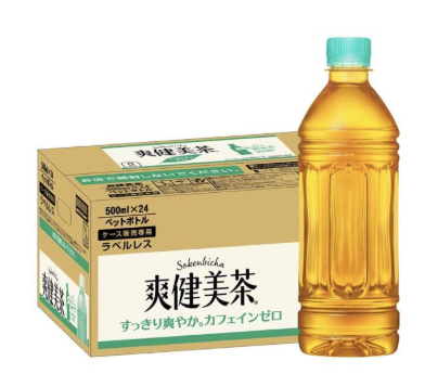 爽健美茶   ラベルレス600ml　24本入　/ご自宅配送不可