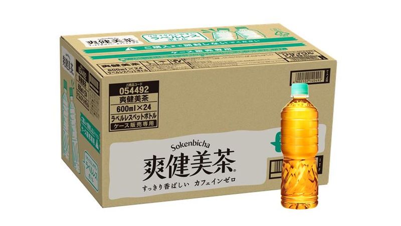 爽健美茶   ラベルレス600ml　24本入　/ご自宅配送不可