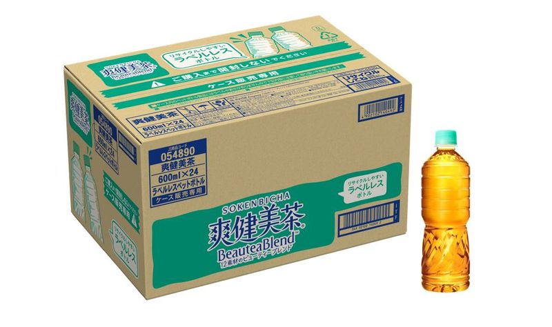 爽健美茶   ラベルレス600ml　24本入　/ご自宅配送不可