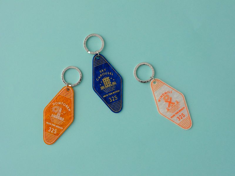 景観モーテルキーホルダー