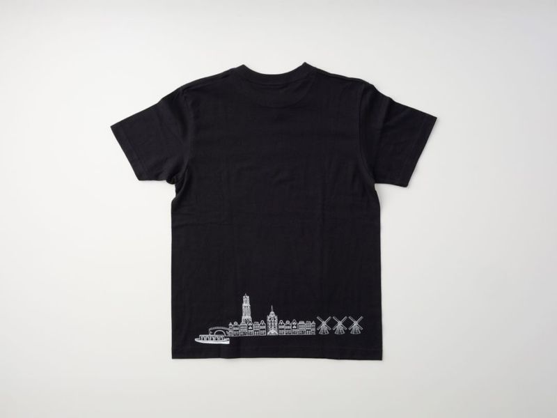 【新商品】景観街並みTシャツ　ブラック