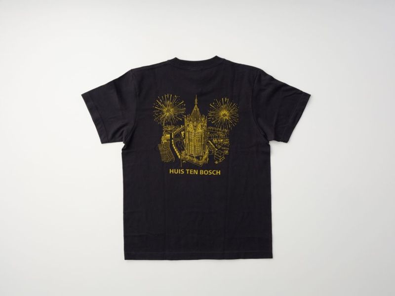 【新商品】景観花火Tシャツ　ブラック