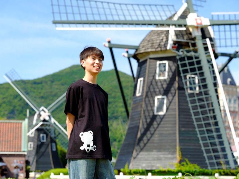 【新商品】ルーク&ルーナ おすわりTシャツ　ブラック