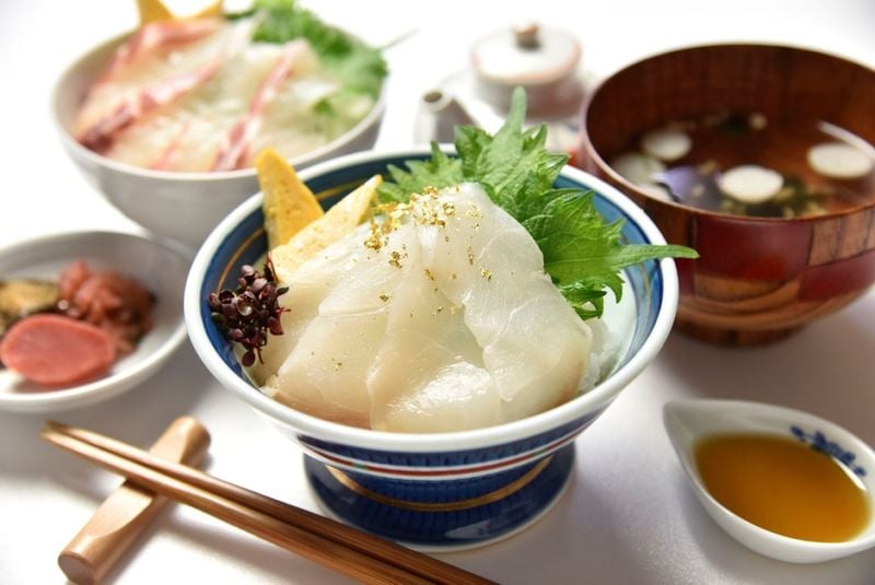 【産直･冷凍】【送料無料】クエと九十九島鯛の海鮮丼